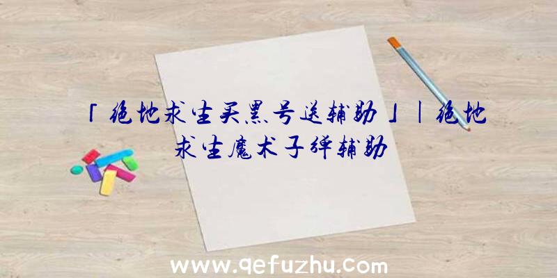 「绝地求生买黑号送辅助」|绝地求生魔术子弹辅助